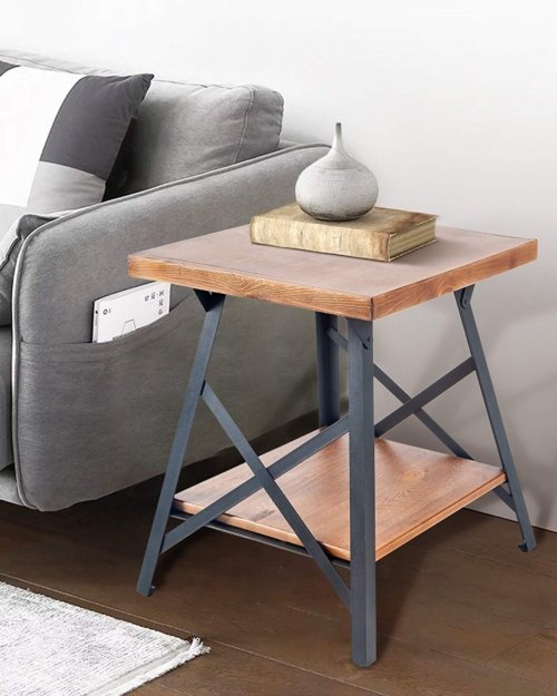 Warm Shaker Solid Wood End Table