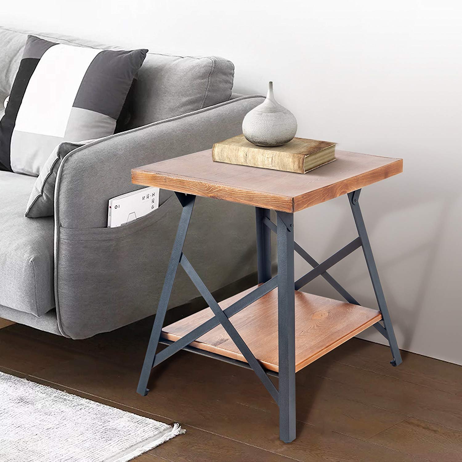 Warm Shaker Solid Wood End Table
